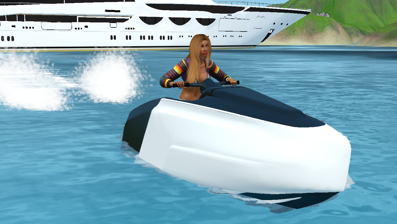 Sims 3 and Sims 4 Audi Jet Ski