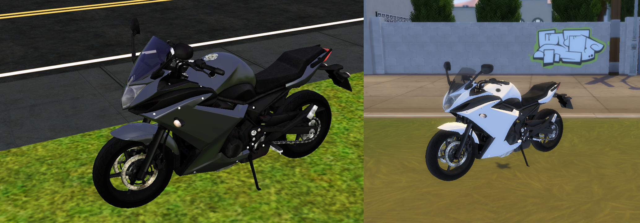 2023 Yamaha XJ 600 for the sims 3 and Sims 4