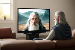 Gandalf is watching LoTR for the first time